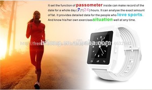 Sport montre bracelet à puce bluetooth <span class=keywords><strong>pour</strong></span> android téléphones iphone. rechargeable. - Product Image 1