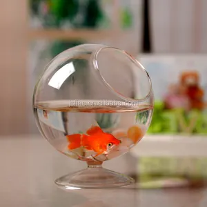 handblown round glass globe fish bowl / glass sphere vase decoration