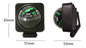 Boussole de voiture de boule de base adhésive en plastique noir précis pour le <span class=keywords><strong>camping</strong></span> - Product Image 4