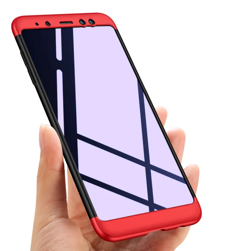 Wholesale GKK 360 Degree Full Body Matte 3 In 1Hard Phone Back Cover For Samsung Galaxy A8 A6 Plus 2018 A9 Star Lite C9 Pro Case