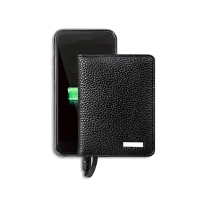 New 3で1ユニバーサル4000mAh Power Bank Portable ChargerレザーWallet For Samsung / Apple/Huawei/Xiaomi