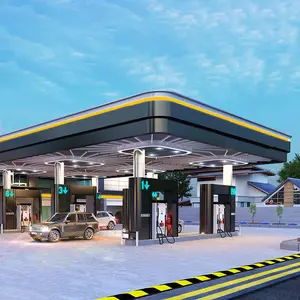 Petrol station canopy metal roof led price inserts