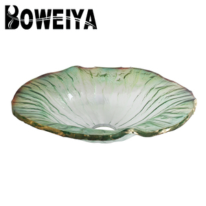 <span class=keywords><strong>Lavabo</strong></span> in Vetro Dipinto a Mano per Bagno di Lusso in Vendita - Product Image 4