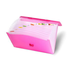 แฟ้มเอกสารแบบขยายขนาด A4 แบบกำหนดเองได้, แฟ้มพลาสติกใส่เอกสาร 12 หน้า - Product Image 4