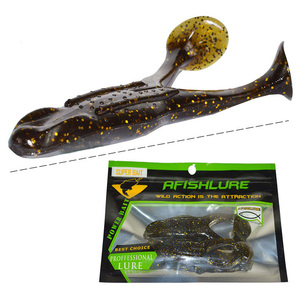 2 pièces/sac 105mm / 15g leurres grenouilles en plastique souple spéciaux pour <span class=keywords><strong>la</strong></span> pêche en eau douce et salée à <span class=keywords><strong>la</strong></span> truite basse - Product Image 4