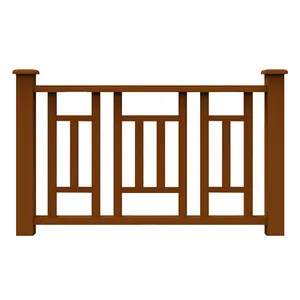 Rampe de balcon en WPC pour terrasse au design moderne et bon marché - Product Image 6