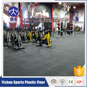 Suelo de goma para gimnasio de 15mm-50mm de grosor, alta densidad, resistente al ruido, precio al por mayor - Product Image 6