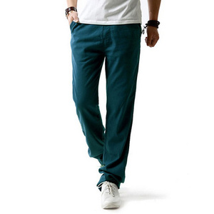 <span class=keywords><strong>Pantaloni</strong></span> in <span class=keywords><strong>Lino</strong></span> Antimicrobici per Uomo, Estivi, Traspiranti, <span class=keywords><strong>Slim</strong></span> Fit, <span class=keywords><strong>Pantaloni</strong></span> Casual in Canapa e Cotone per Ragazzi - Product Image 5