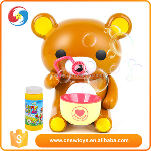 Enfants en plastique jouets à bulles Automatique de bande dessinée ours coup bulles - Product Image 1