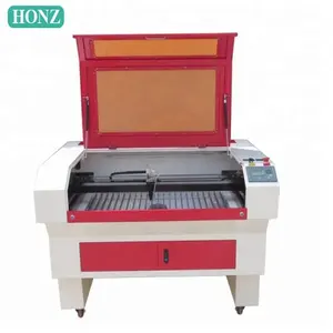ماكينة النقش بالليزر ثلاثية الأبعاد من Honzhan لقطع الجلد الأكريلي بالليزر 6090