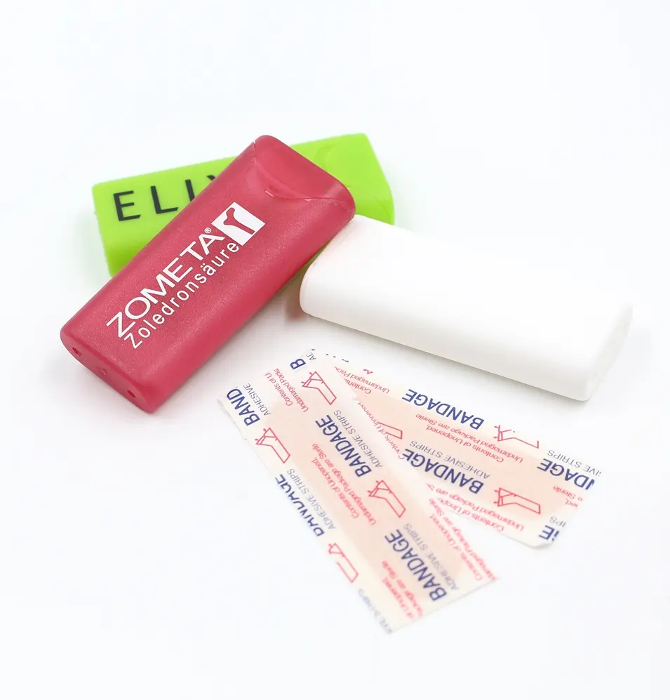 Caixa adesiva de algodão elástica, logotipo personalizado de alta qualidade, ajuda na bandagem
