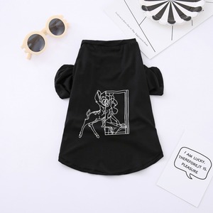 <strong>Funny</strong> Summer Cotton T-Shirts Wholesale Logo Customize Matching Dog and Owner <strong>Clothes</strong> - Product Image 6