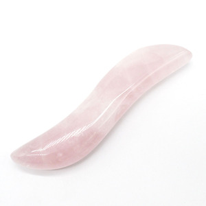 S Shaped Rose Quarz <span class=keywords><strong>Gua</strong></span> <span class=keywords><strong>sha</strong></span> Schaber Gesichts <span class=keywords><strong>Massage</strong></span> Zauberstäbe - Product Image 3