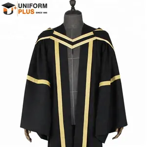 คุณภาพสูงสีดำ Academic Dress สำเร็จการศึกษา