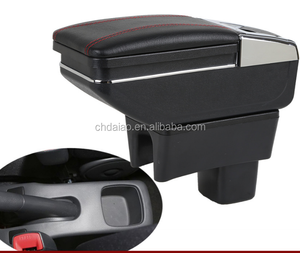 Reposabrazos para <span class=keywords><strong>Skoda</strong></span> <span class=keywords><strong>Fabia</strong></span>, Caja Central de Almacenamiento con Portavasos, Accesorio de Decoración Interior para Automóvil, 08-17 - Product Image 3