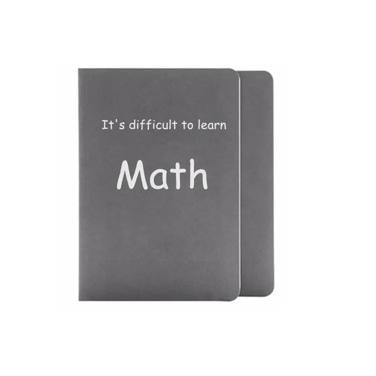 Caderno de matemática de design simples personalizado barato para escola