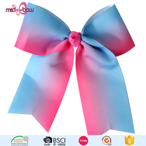 Various colors large butterfly ribbon bow hair accessories for women - Product Image 2