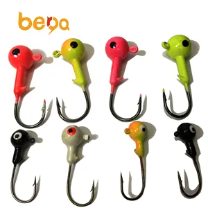 8005 Warna Memancing Peralatan Kait Jig Ayunan Bulat Kepala Jig untuk Bass Logam Memancing Jig Kepala Kait 5 7 10G untuk Umpan Lembut Umpan