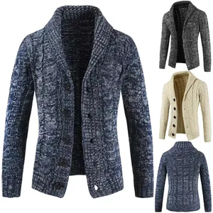 Groothandel Elegante Lange Mouwen Vest Knit Stijl Lange Vest Mannen