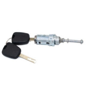 Cilindro de Cerradura de Puerta Delantera Izquierda/Derecha de Alta Calidad para <span class=keywords><strong>CITROEN</strong></span> C2 <span class=keywords><strong>C3</strong></span> C4 Número de Pieza Original 9170.T9 9170T9 con 2 Llaves - Product Image 1