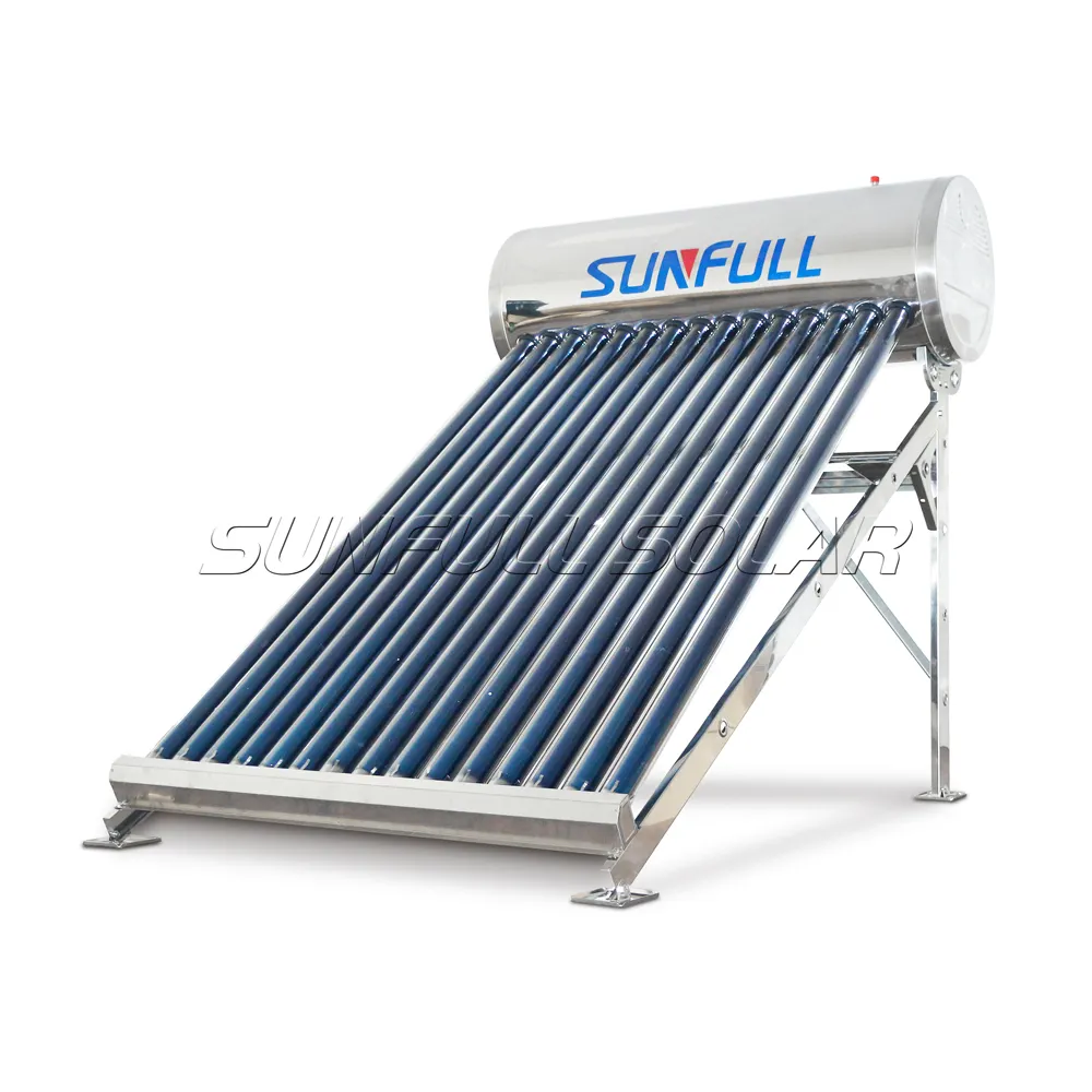 Yeni tasarım paslanmaz çelik güneş enerjili su ısıtıcı üretici tarafından