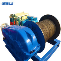 Hydraulic Electric Winch for Shipyard Construction, 10 Ton