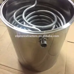 Double 10 inch heat exchanger Cooling coil with spool for Closed extractor machine