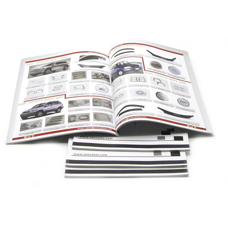 工場印刷カタログ/ユーザーマニュアルカラーパンフレットオフセット印刷光沢アートペーパー2日間パンフレット印刷