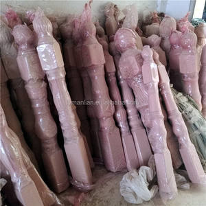 Chất Lượng Tốt Trang Trí Gỗ Lục Bình Sồi Đỏ Lan Can Gỗ Cầu Thang Trục Sồi Gỗ Khắc Cầu Thang Lục Bình Nhà Sản Xuất - Product Image 3