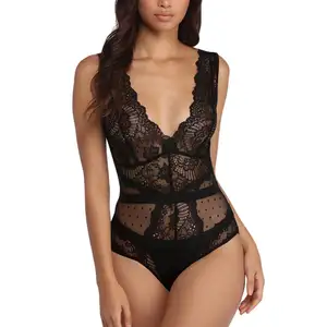 Nieuwe Collectie Hot Sexy Transparant Kant Lingerie voor Valentines