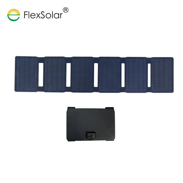 Flexsolar Panel Surya Portabel, Produk Baru Mono Dapat Dilipat Panel Surya Output 40W USB DC Panel Surya Dapat Dilipat