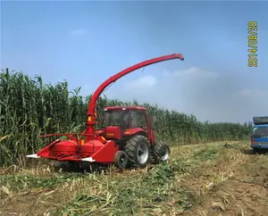 Gandum/Jagung Pakan Harvester Didukung Oleh Traktor PTO