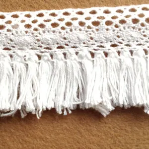 Wholesale cotton Knitted Trimming Fringe Lace