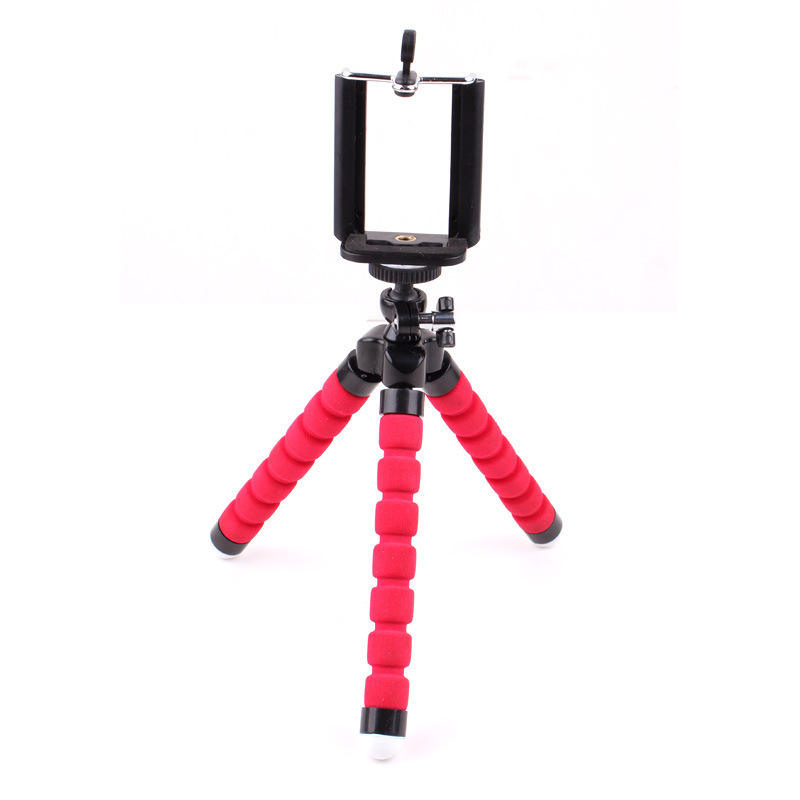 High Quality Factory Price Digital Camera Flexible Foam Tripod Spider Mini  Tripod With Phone Clip Set