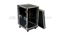 Flight case en aluminium monocouche de 19 pouces pour amplificateur DJ incliné ICTC 12U