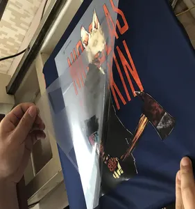 Besi Pada Kustom Plastisol Panas Transfer Film untuk T Shirt