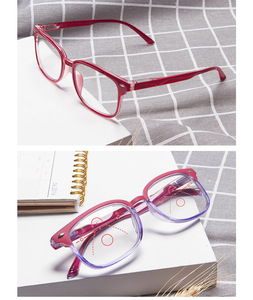 Occhiali da Lettura Progressivi Slim Anti-Luce Blu per Uomo e Donna, Montatura Nera Ovale, Multifocali Bifocali Smart PC UV - Product Image 5