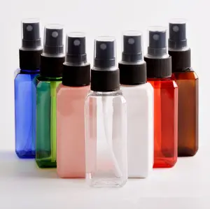 50ml PP Square Plastic Spray Bottle For Lotion