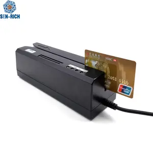IC/PC/NFC 스마트 칩 신용 카드 리더 작가 + 모든 3 트랙 마그네틱 카드 리더 장치 시스템