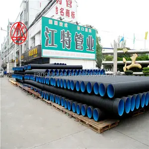 double wall spiral HDPE drainage dn 300 pipe