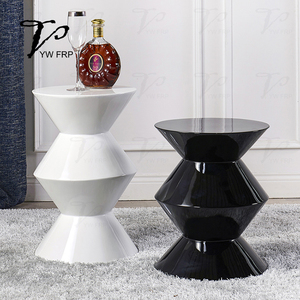 Nórdicos de fibra de vidrio pequeña de té café lado César Mesa taburete para cama de hotel livring habitación uso al aire libre - Product Image 3