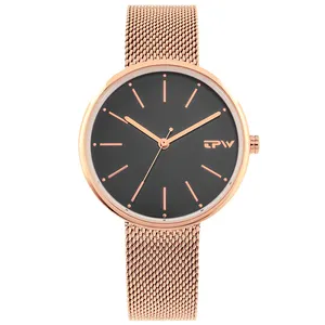 19 aangepaste Logo Horloge en Doos Verpakking Luxe Merk Mode Toevallige Serie Vrouwen Quartz Horloges voor gift