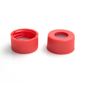 Tapón de silicona de tamaño personalizado OEM, tapón de rosca para sellar viales de 24mm, agujero central de 15mm, abierto, 24-400/410 - Product Image 1