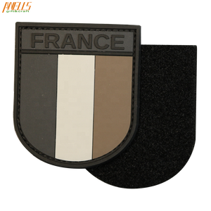Новая французская подкладка с черным флагом, ПВХ-патч для страйкбола с застежкой-крючком - Product Image 2