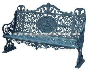 Banco de hierro fundido para Parque, muebles de jardín y patio, Banco de jardín de hierro fundido antiguo - Product Image 2