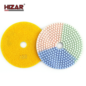 Hizar hpwc 4 "100 mét ướt sử dụng Granite Marble Đá Kim Cương đánh bóng Pads - Product Image 3