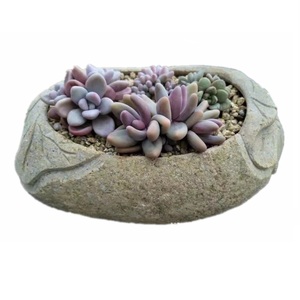 <span class=keywords><strong>Pot</strong></span> <span class=keywords><strong>de</strong></span> fleurs en pierre <span class=keywords><strong>de</strong></span> rivière <span class=keywords><strong>de</strong></span> nouvelle conception chinoise pour la décoration intérieure, <span class=keywords><strong>pot</strong></span> <span class=keywords><strong>de</strong></span> fleurs miniature pour jardin extérieur - Product Image 1