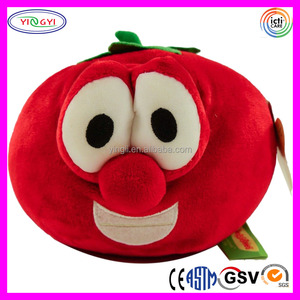 D539 Tomate rouge en gros, gros yeux, vente en gros, ODM, OEM, personnalisable, directement de l'usine, CPSIA CE, jouet en peluche, nourriture végétale, peluche tomate - Product Image 4