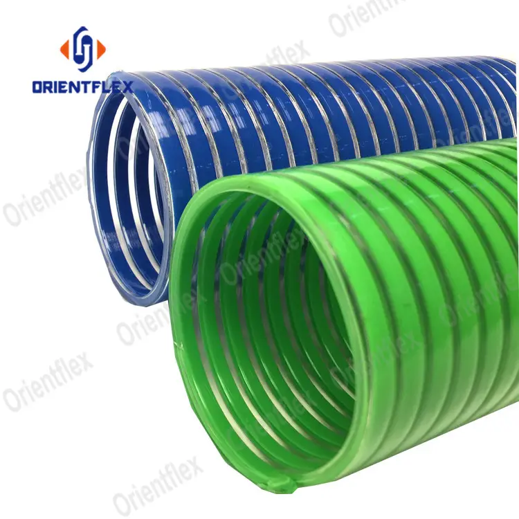 PVC flexible water vacuum 3 4 6 10 inch suction hose pipes