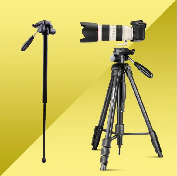 المهنية كاميرا حامل ثلاثي القوائم حامل كاميرا ثلاثي الأرجل مصنوع من الألومنيوم العلامات التجارية مع حقيبة حمل